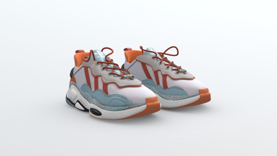 adidas originals ozweego 3d model