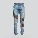 AMIRI Skinny Patchwork Jeans