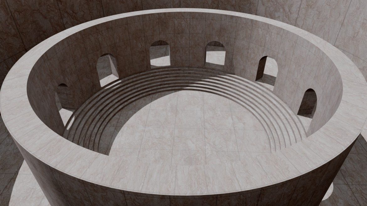 amphitheater concert hall 2021 vr 300kb 3d model
