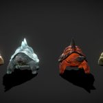 animated turtles pack 3d model
