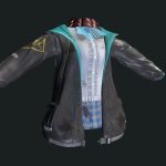 Amiya Outfit 3d Model - ARKNIGHTS Amiya's outfit 3D model showcasing detailed textures and game-ready geometry