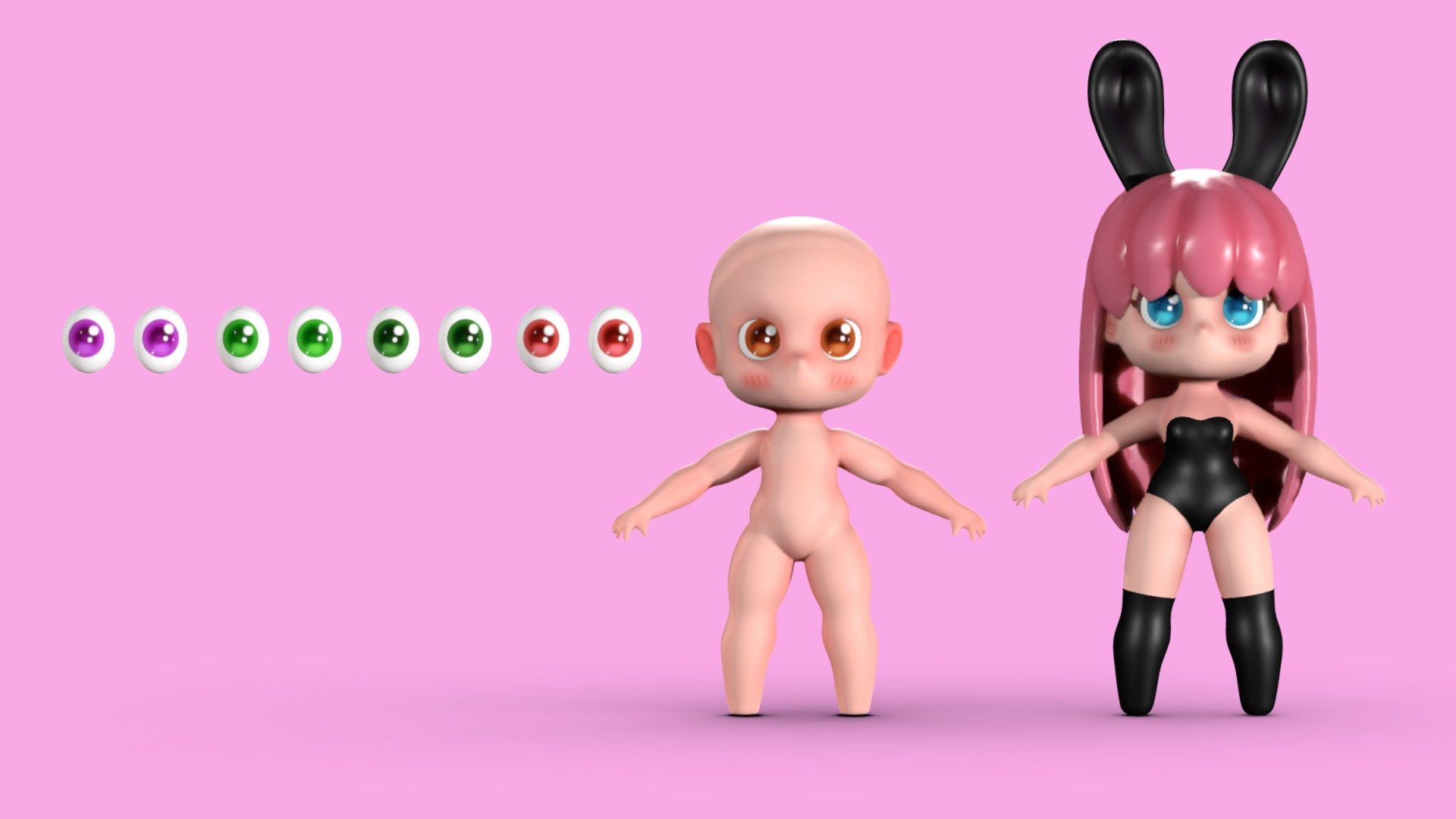 Base Chibi Model Bundle