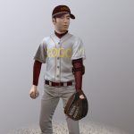 baseball player 3d model