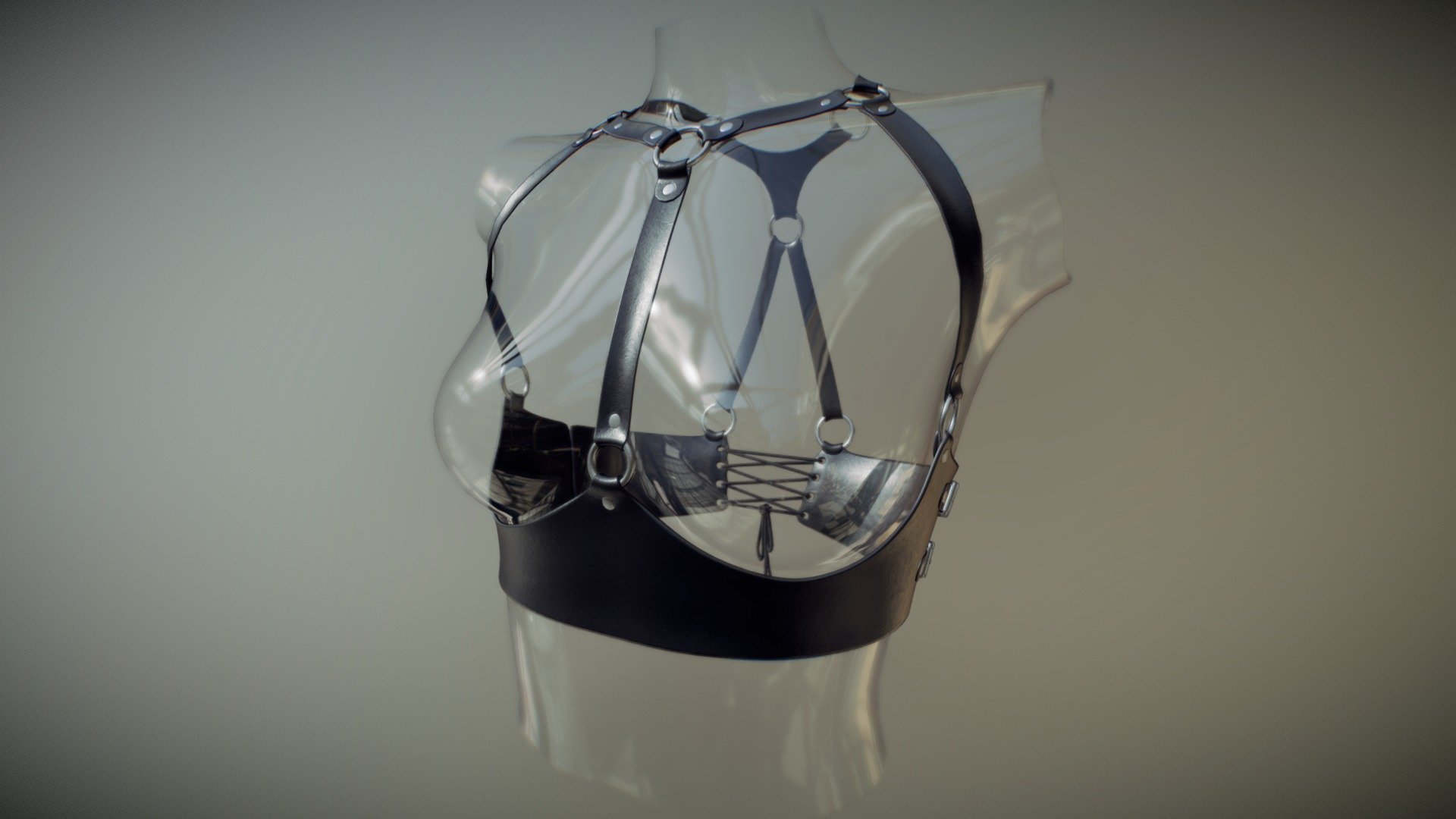 Leather Top Body Belt \ Bondage \ Portupeya
