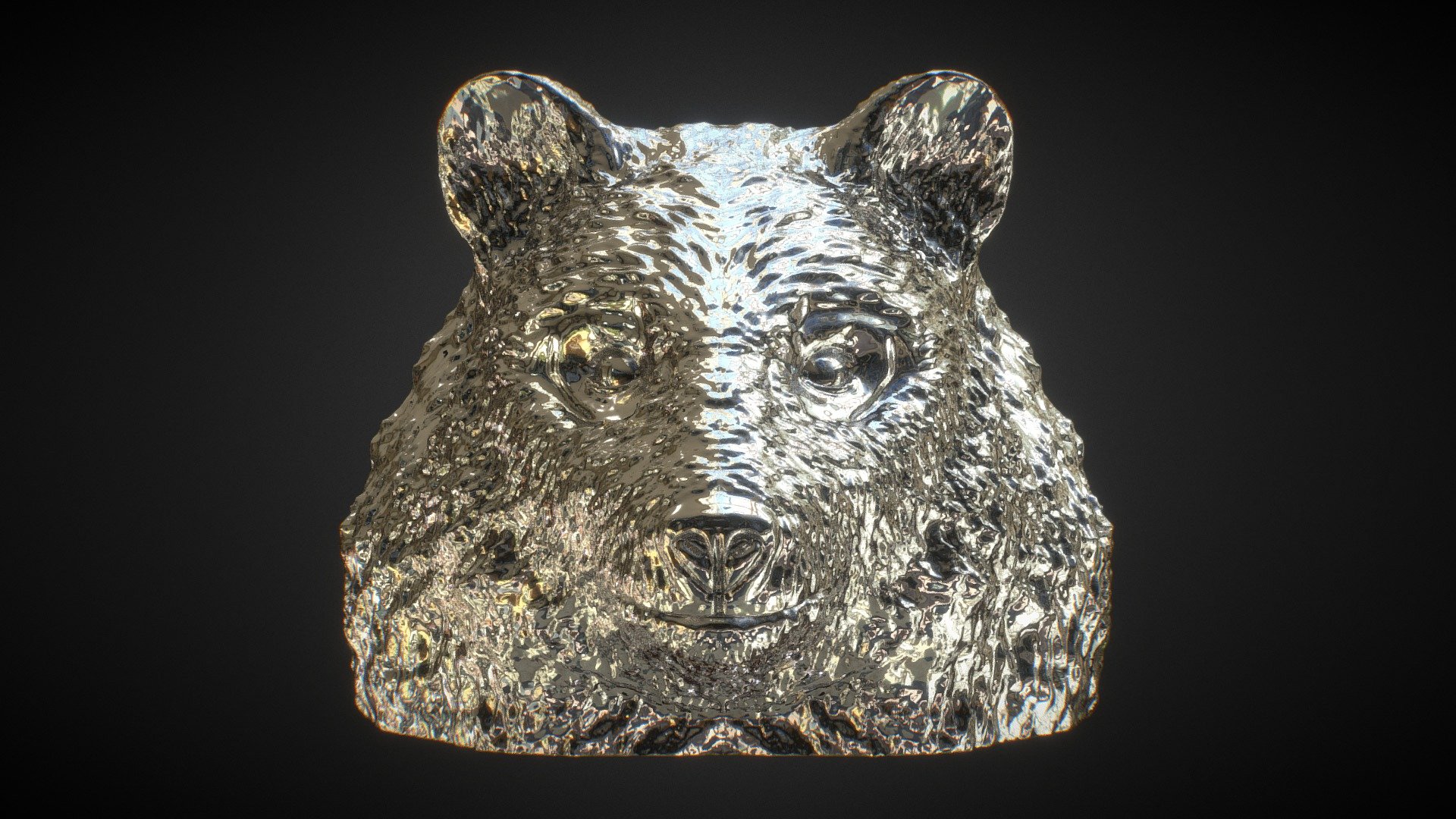 Bear Head – 3D Printable