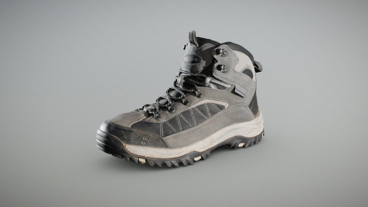 Bearpaw Hiking Boot 3d Model - Highly realistic 3D scan of a Bearpaw Hiking Boot for virtual environments