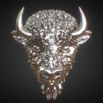 Bison Head – 3d Printable