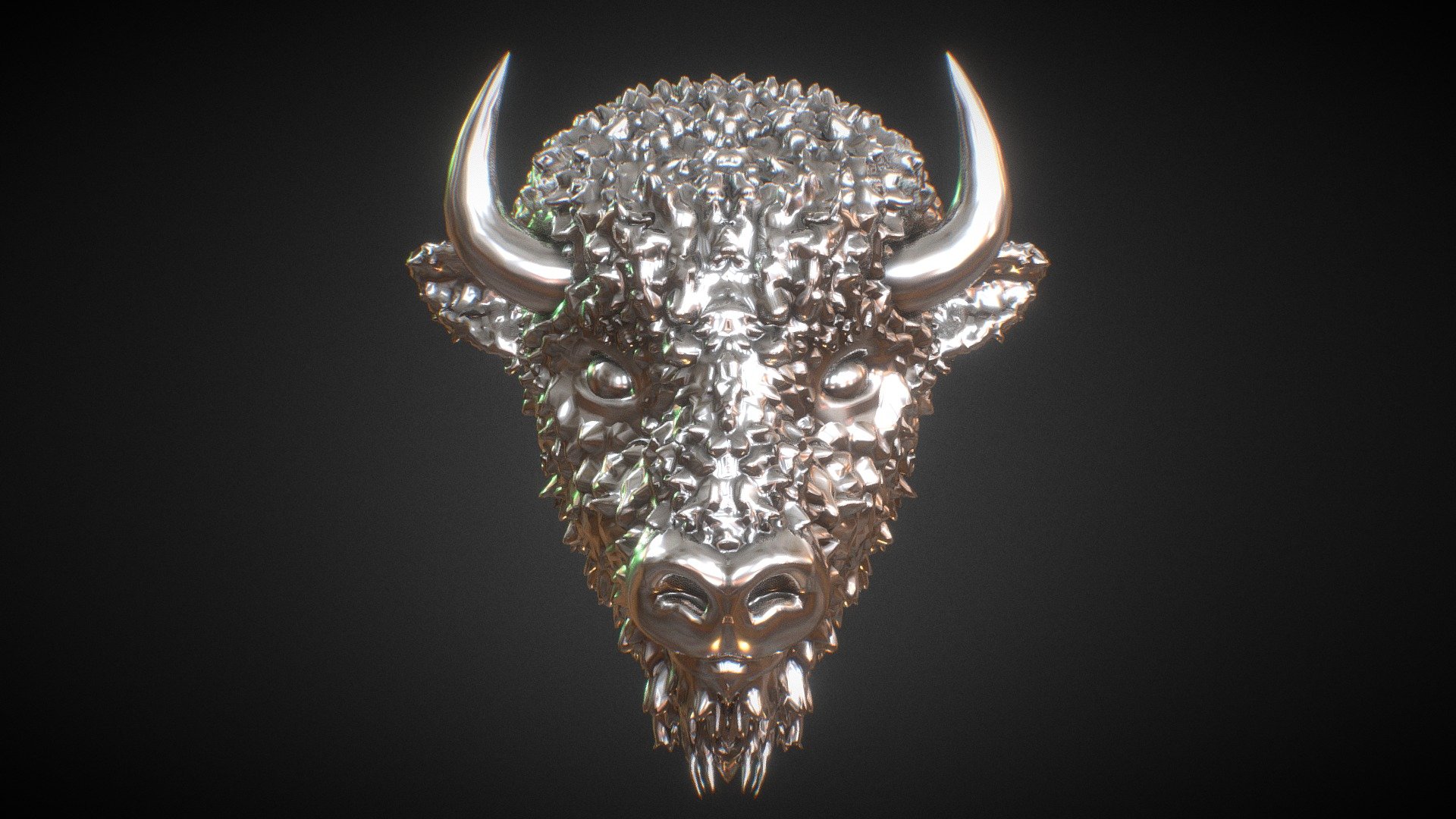 Bison Head – 3d Printable