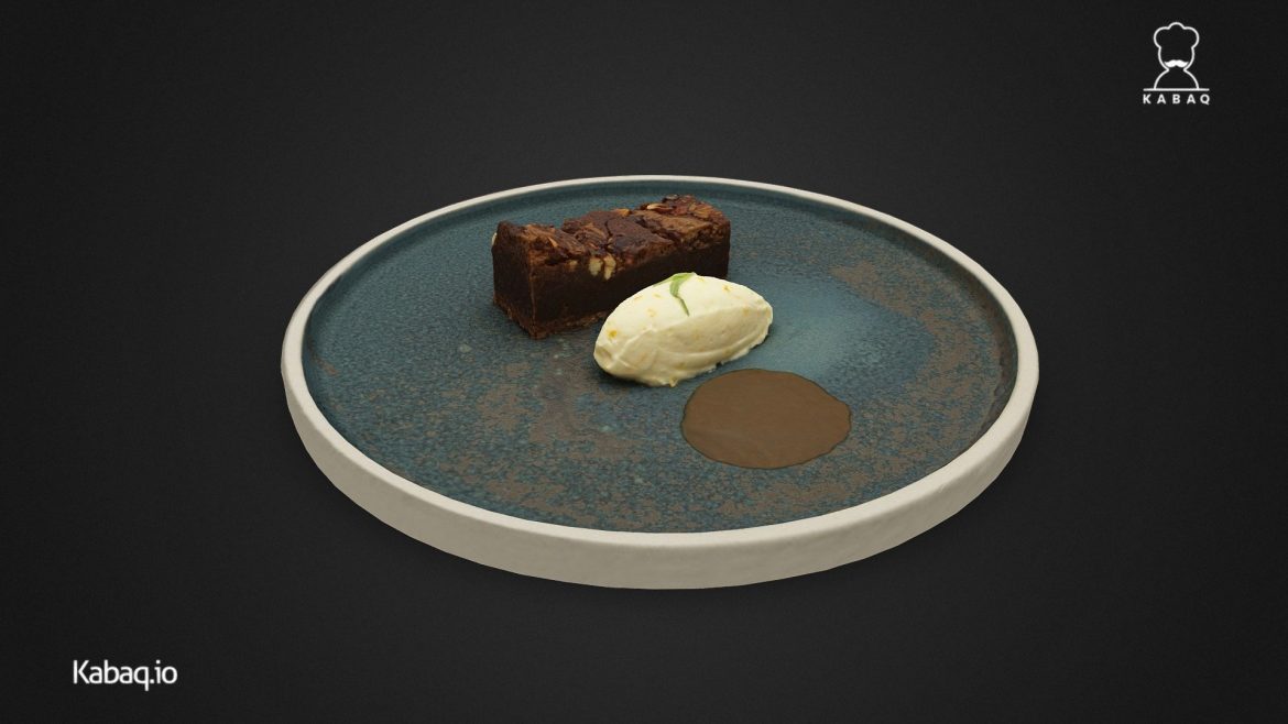 bitter chocolate brownie oxford 3d model