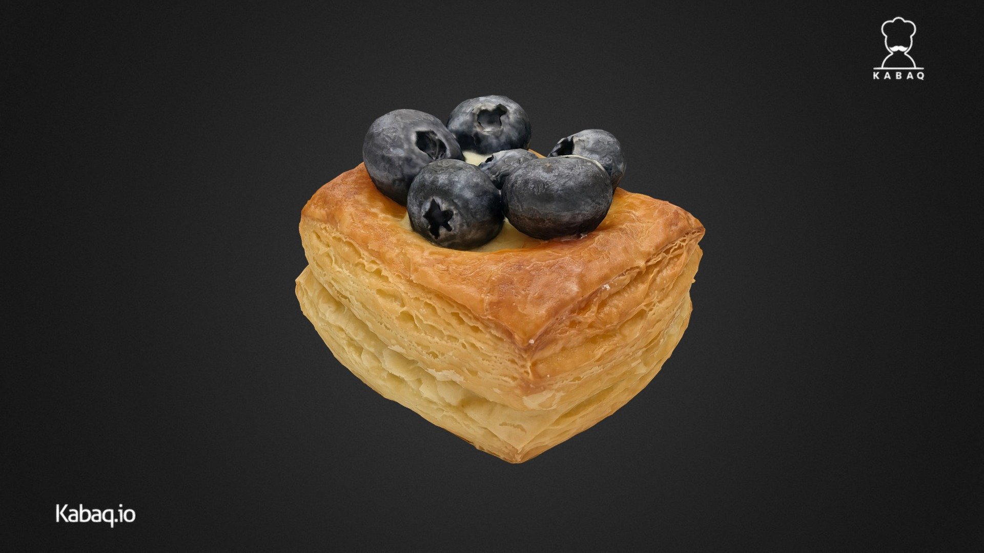 Black and Blueberry Cream Pastery