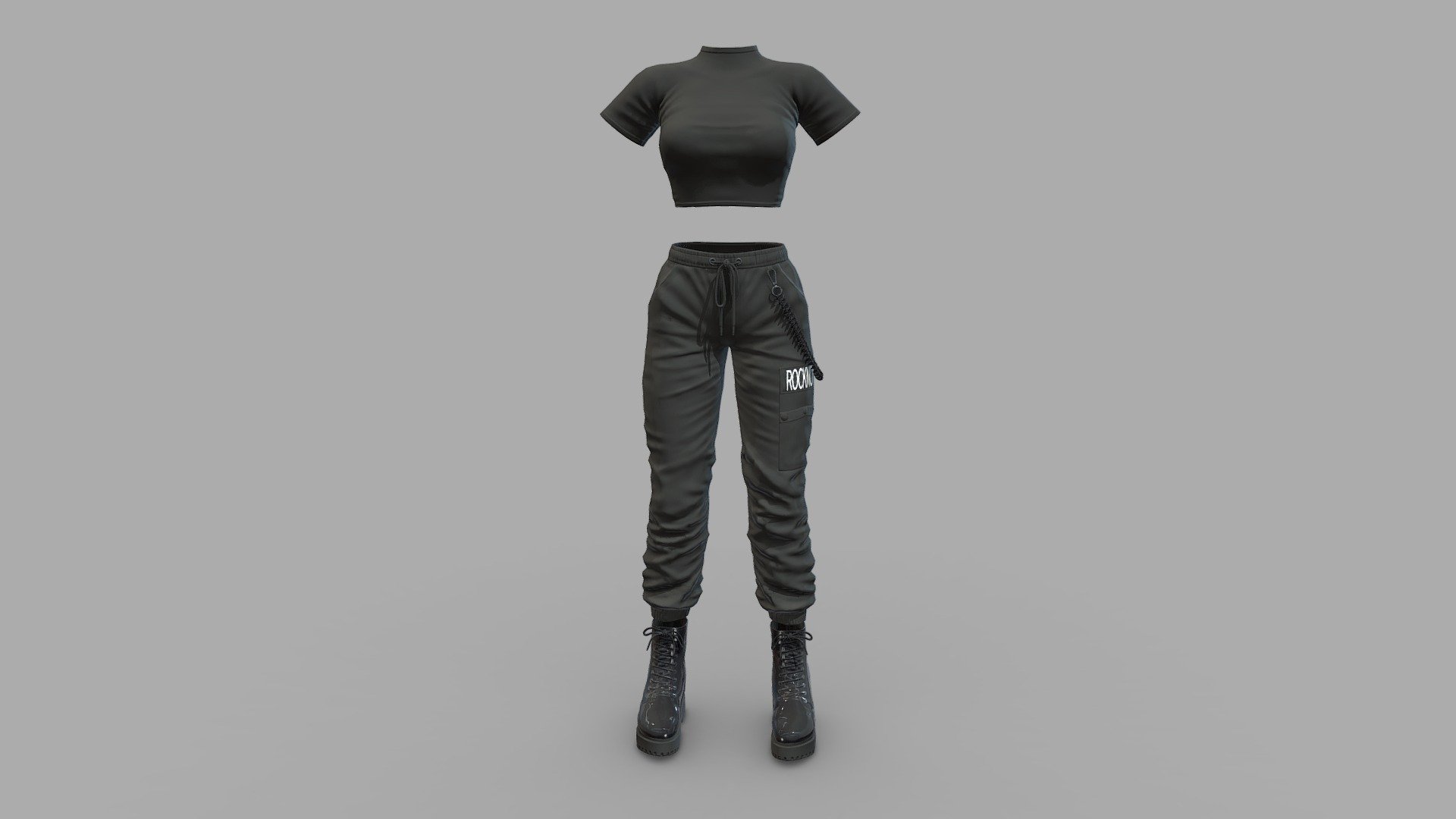 Black Cargo Outfit