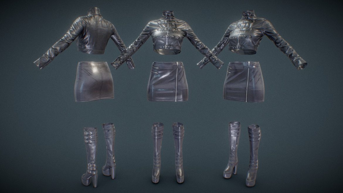 black outfit 3d model