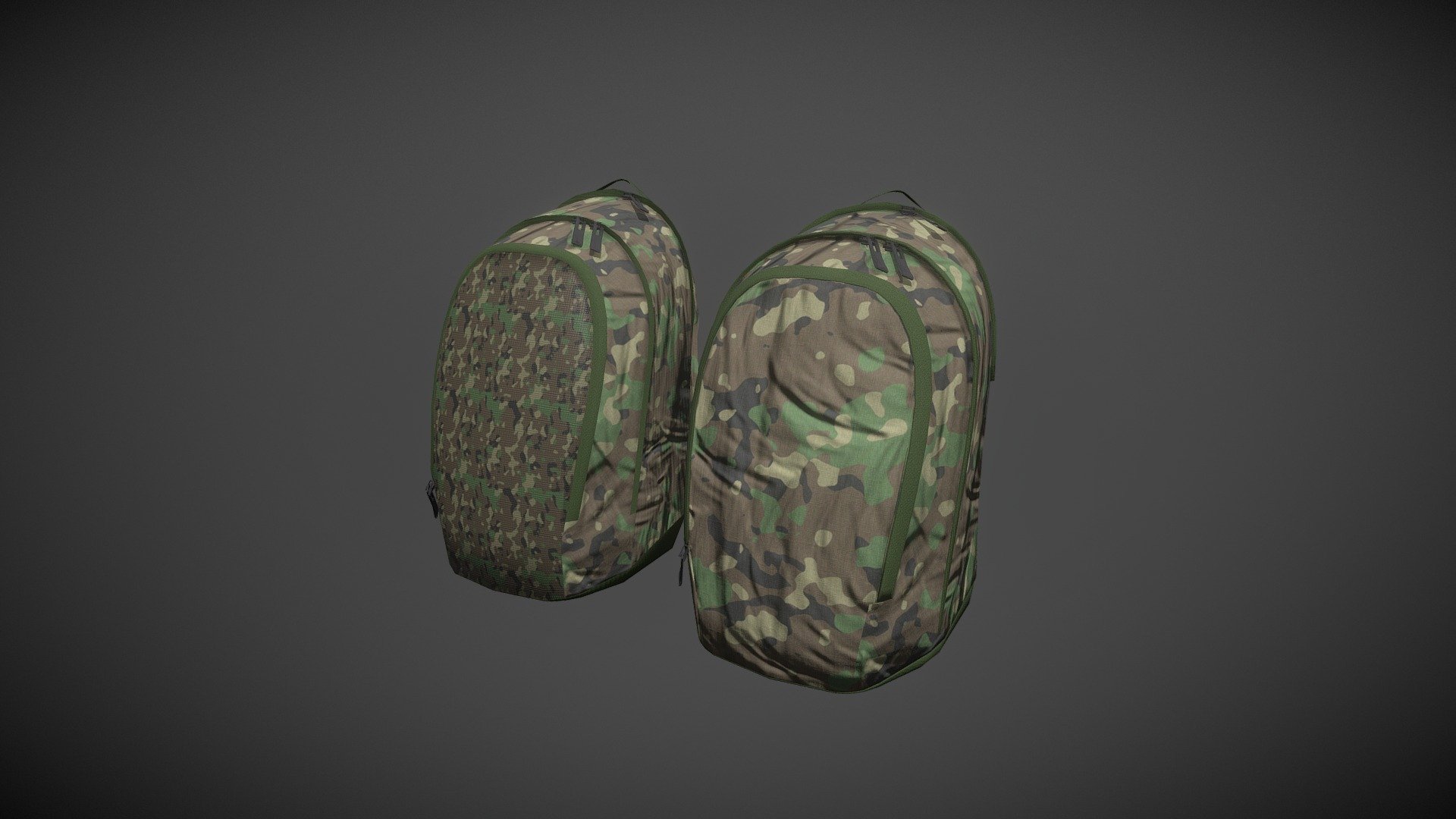 camouflage bag