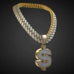 Cash Symbol Diamond Chain