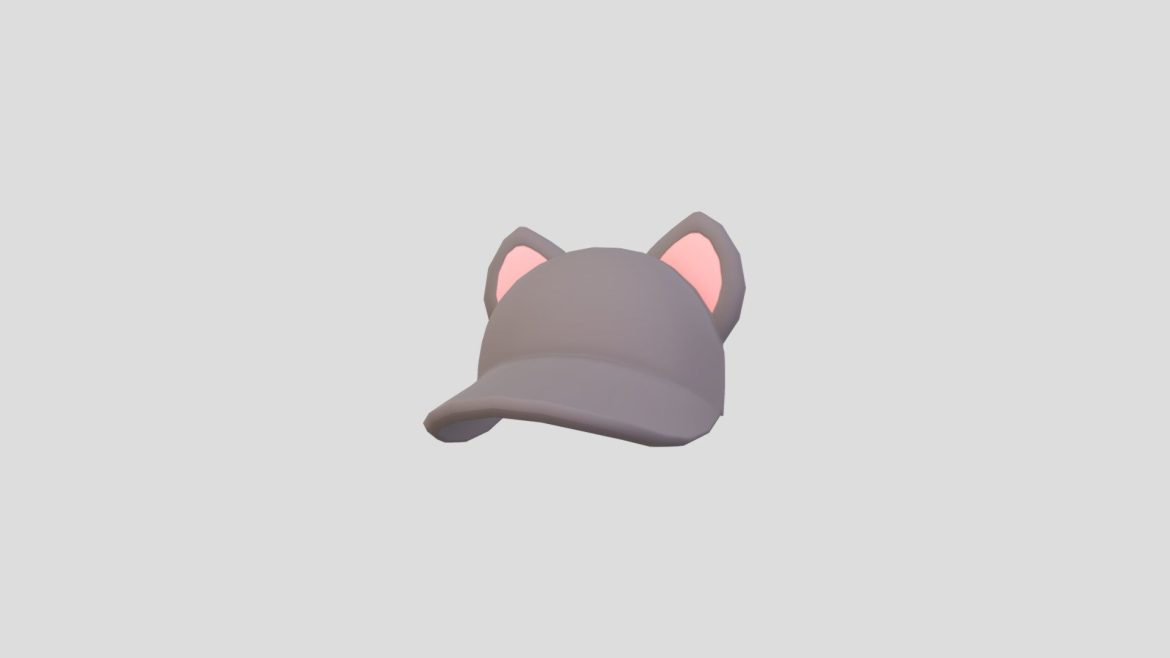 cat cap 3d model