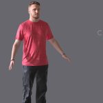 cdjw a pose reference male scan 3d model