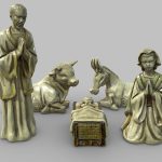 Ceramic Nativity scene Belén Porcelain figurines