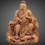 Chinese wooden figure.