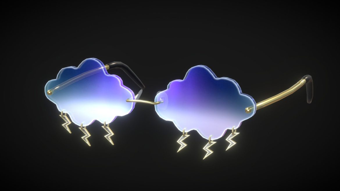 cloud sunglasses 3d model