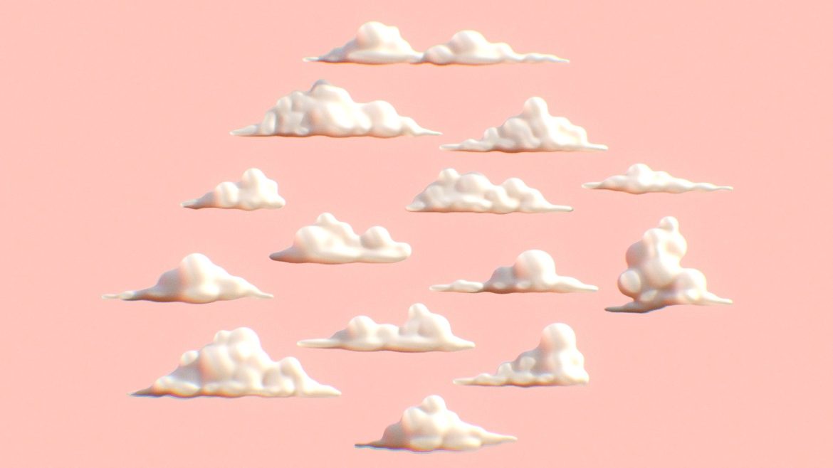 clouds pack 3d model