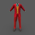 Colorful Joker Suit Jacket Pants Shoes