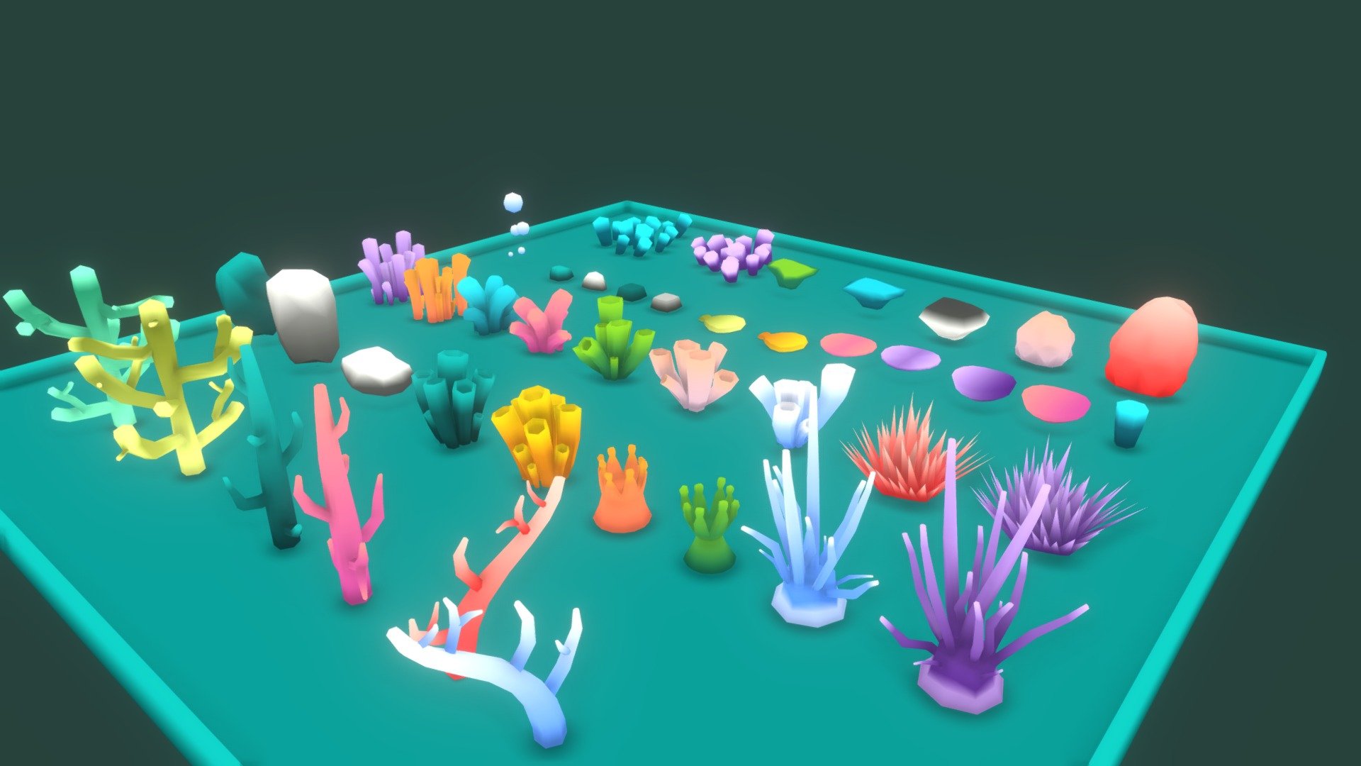 Coral Reef Plants & Objects – Collection