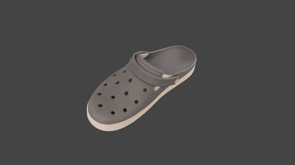 crocs slipper 3d model