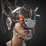 cyberpunk mask concept 3d model
