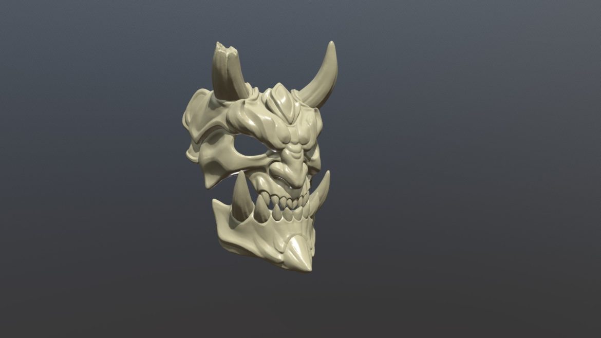 demon mask 3d model