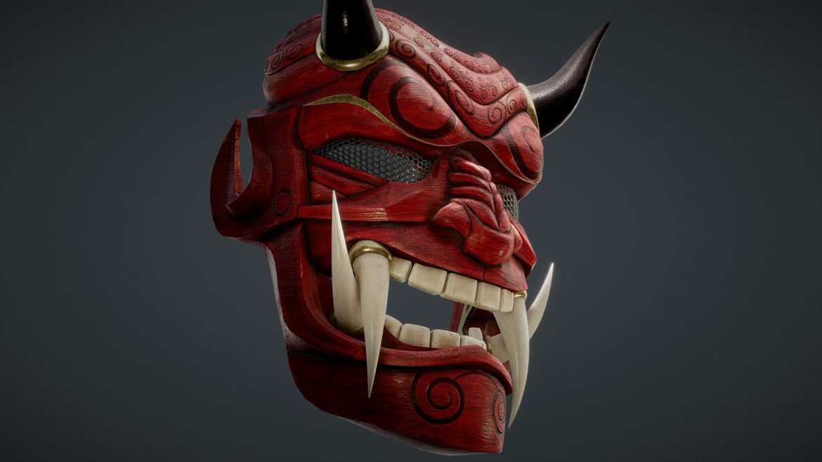 demon mask 3d model