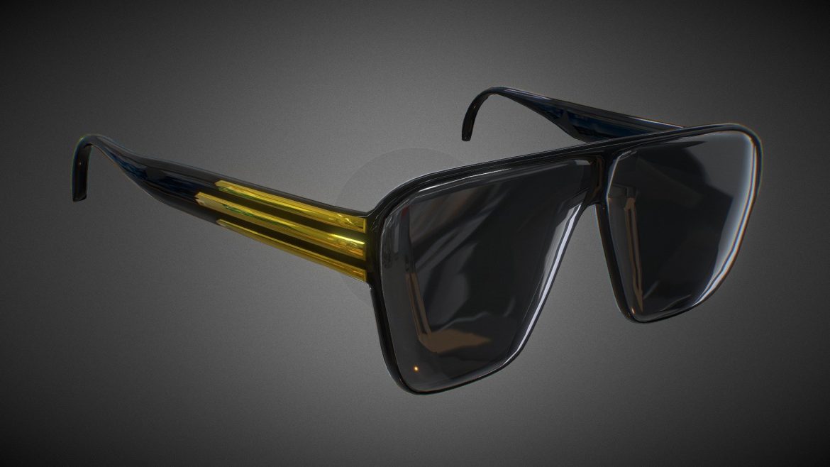 designer sunglasses 2 3d model