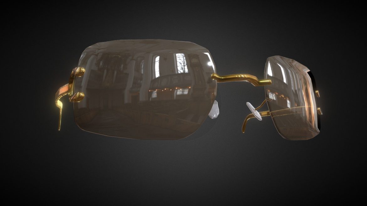 designer sunglasses 3d model