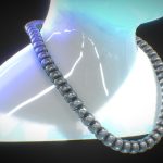 diamond bead chain 3d model