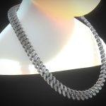 diamond link chain modeled diamonds 3d model