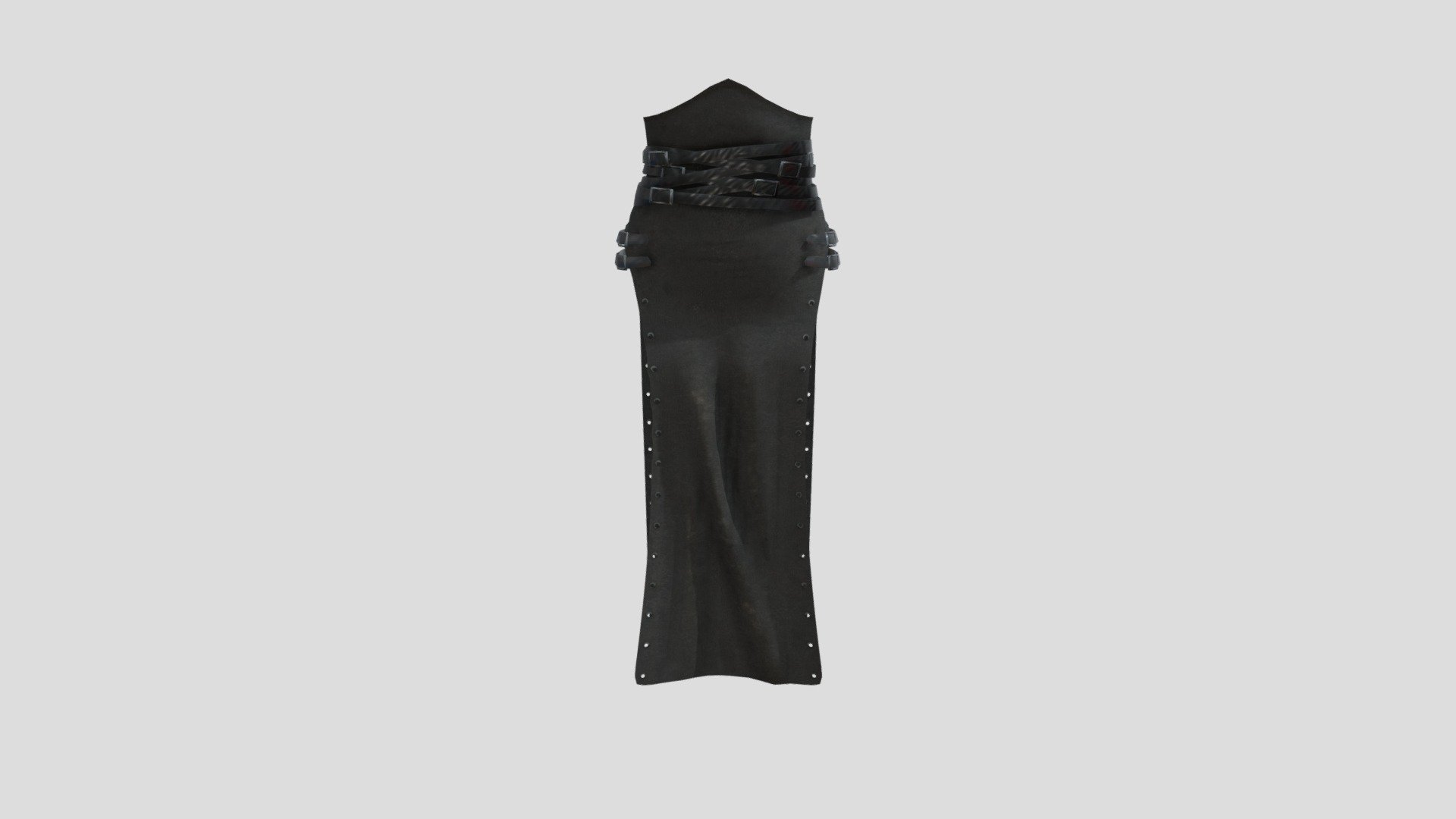 Double Slit Loin Cloth High Waist Long Skirt