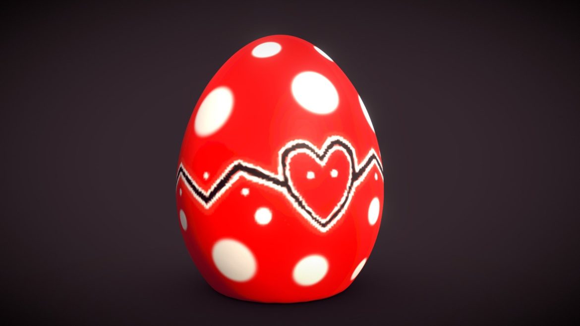 easter egg 1 3d model