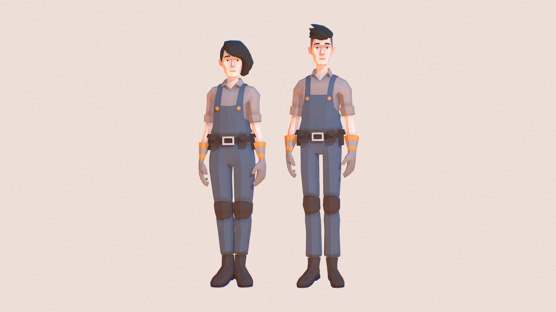 Engineers | Lowpoly Characters