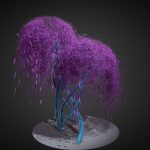 Fantasy alien tree – sci-fi vegetation
