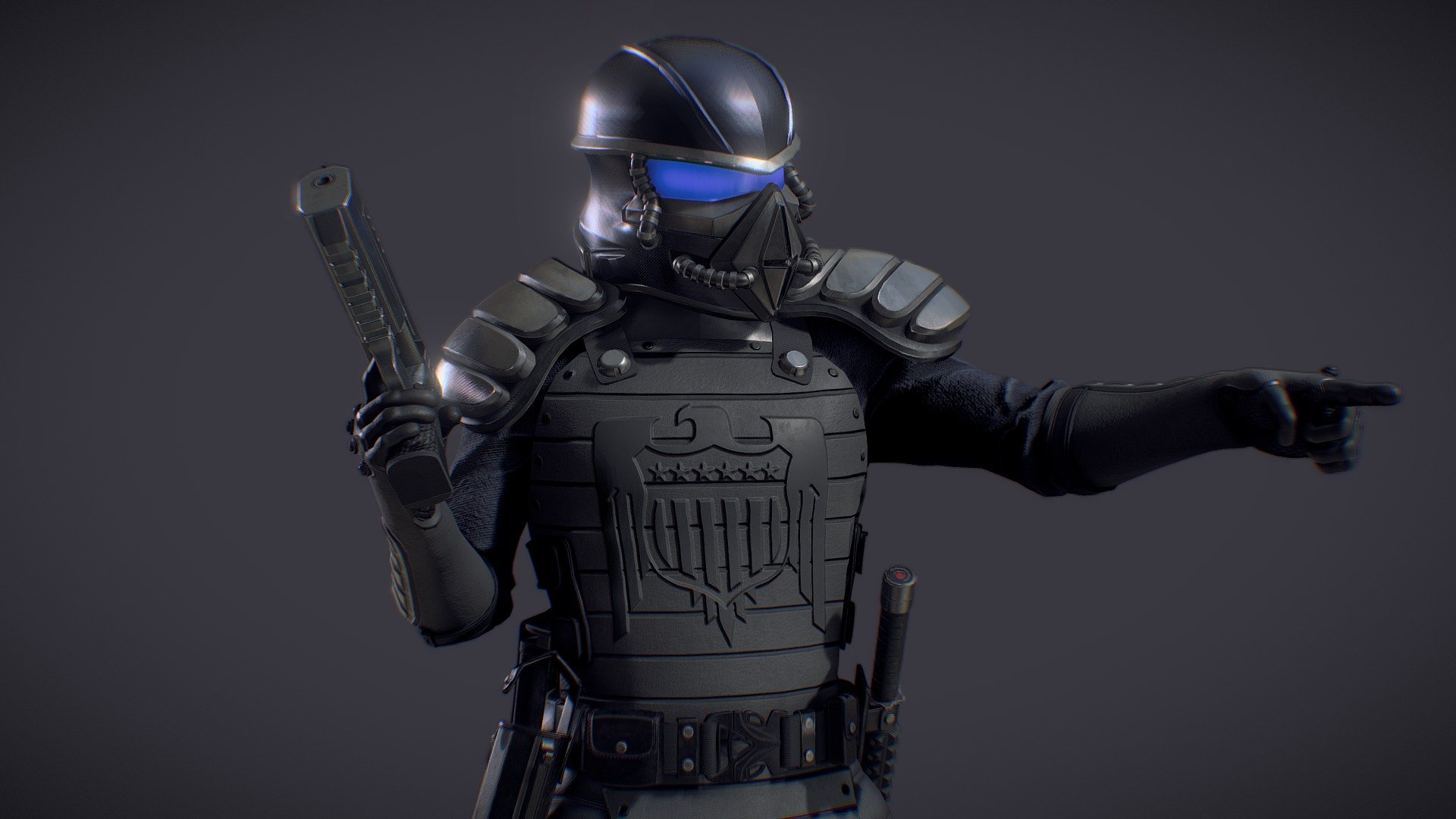 Federation Soldier Pose A