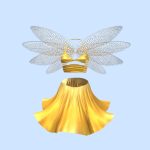 Female Butterfly Fly Bee Spring Dress With Wings