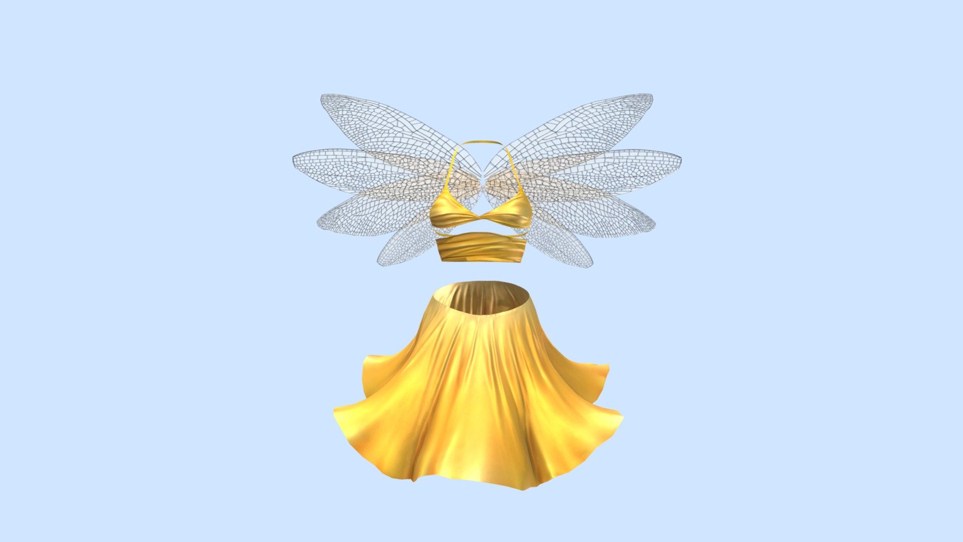 Female Butterfly Fly Bee Spring Dress With Wings