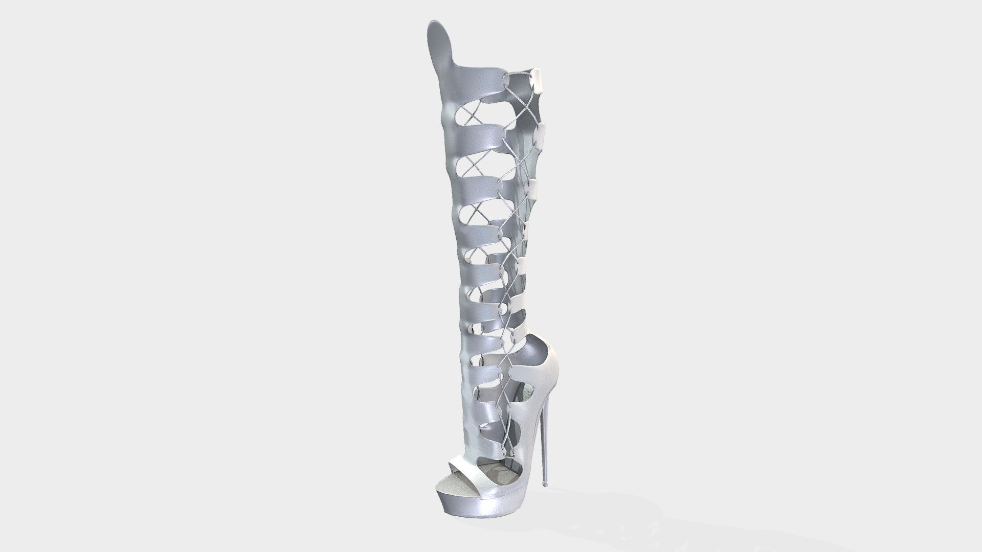 Female Gladiator High Heel Boots Shoes