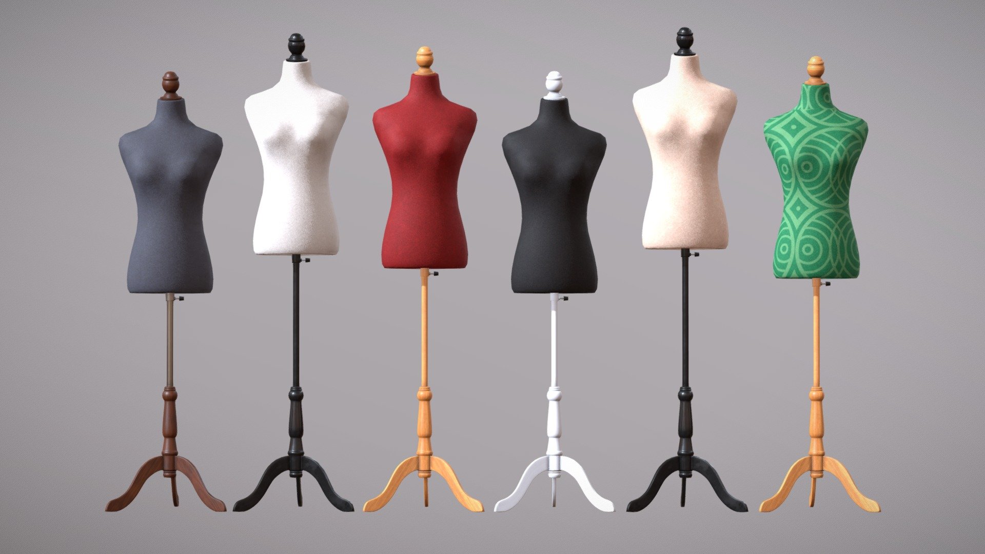 Female Mannequin Torso (24 colour combinations)