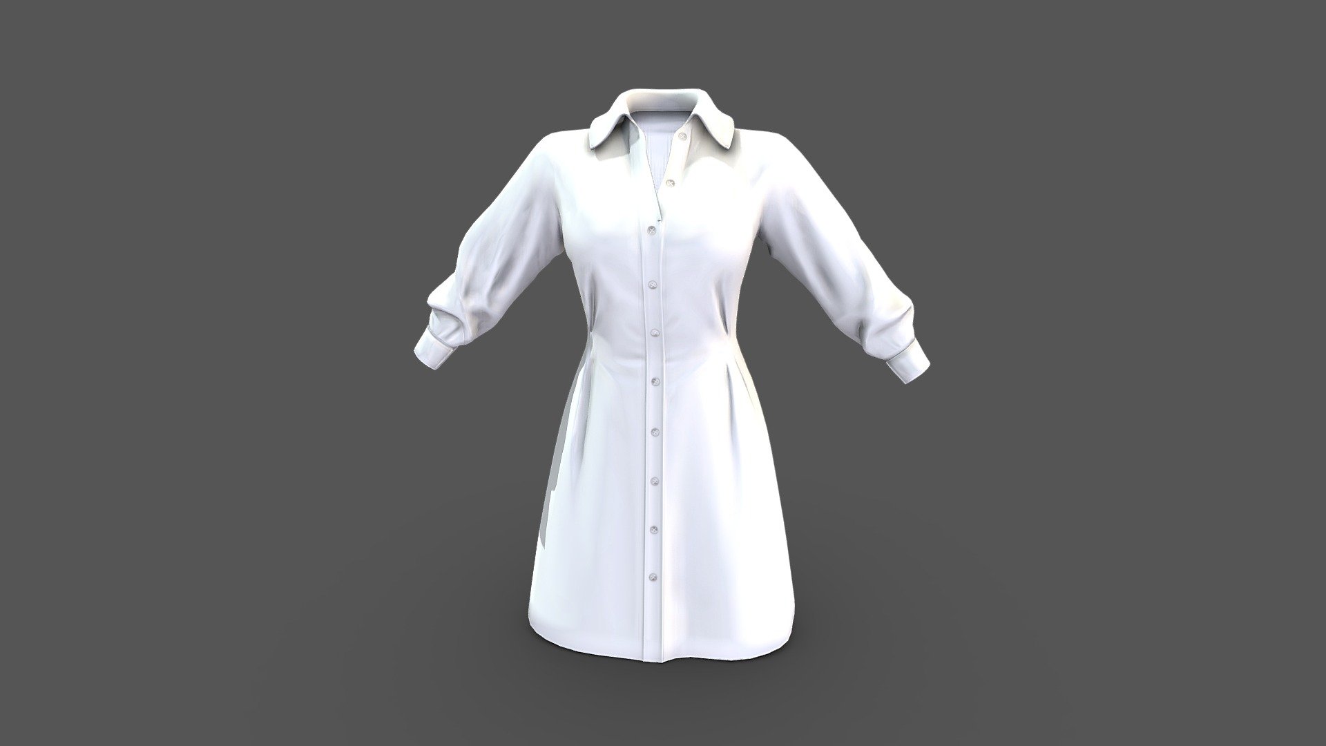 Female White Shirt Dress
