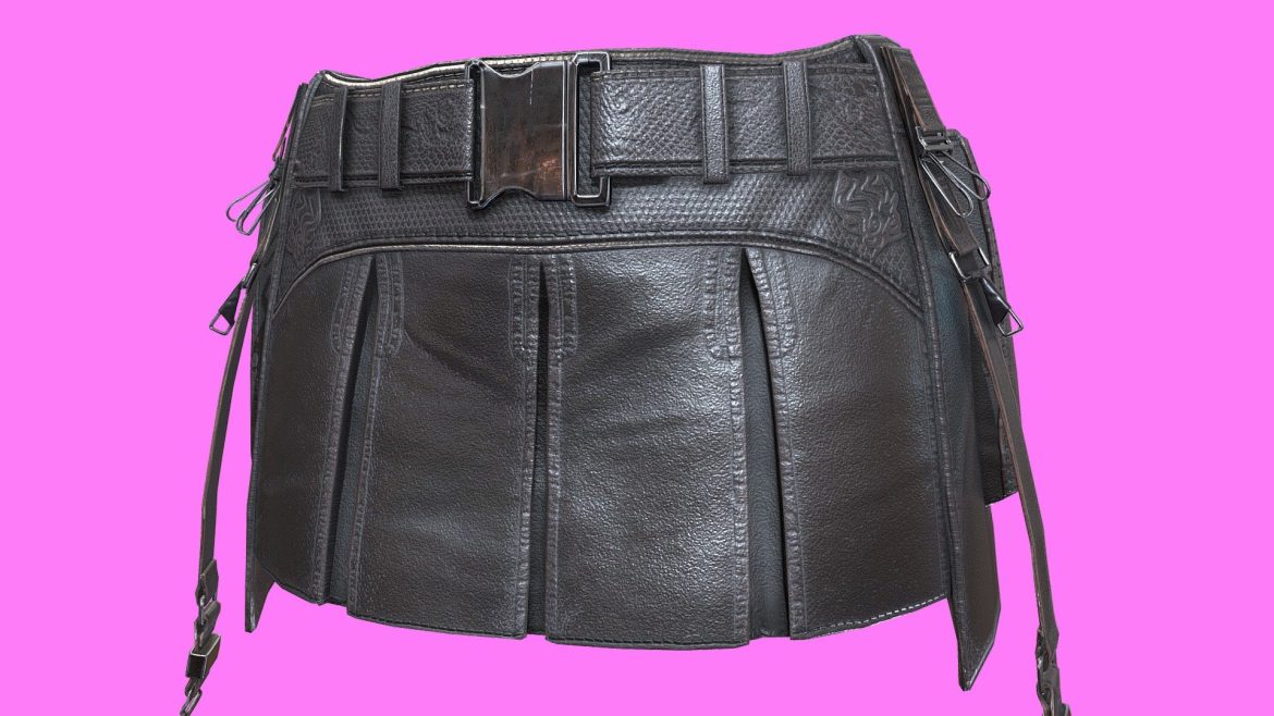 ff7 tifa skirt a reconstruction study 3d model