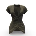 Front Wrap Knitted Cardigan Dress