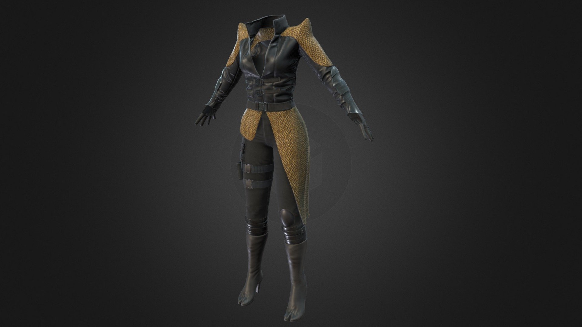 Full Sci- Fi Concept Combat Outfit