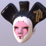 Geisha Android Mask Gost in the Shell