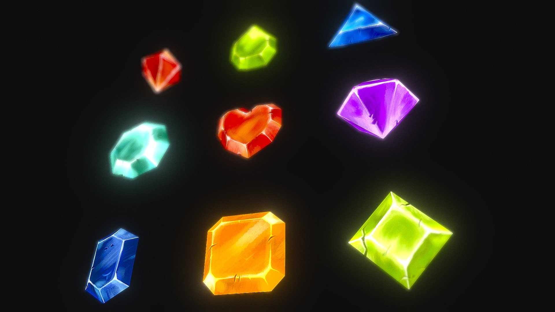 Gem Stone Collection – Lowpoly