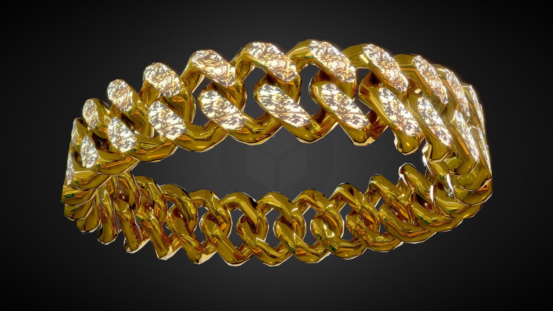 Gold and Diamond Bracelet